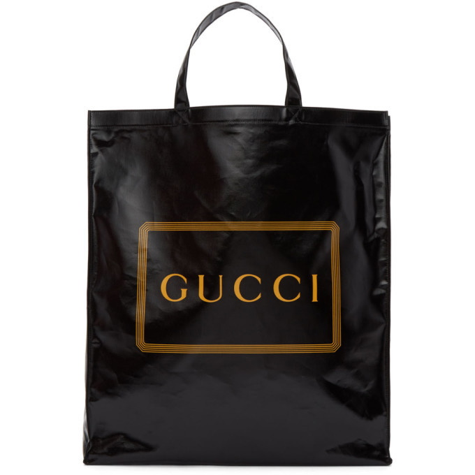 Photo: Gucci Black Medium Logo Tote