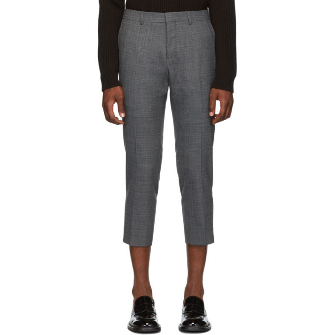 Photo: AMI Alexandre Mattiussi Grey Cropped Trousers