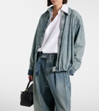 Loewe Draped belted denim shirt