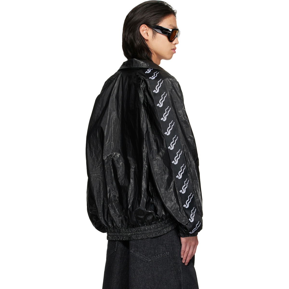 LU'U DAN Black LD Windbreaker Jacket