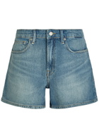 Good American Good Everyday Stretch-denim Shorts Blue
