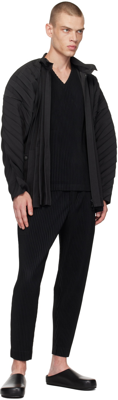 HOMME PLISSÉ ISSEY MIYAKE Black Edge Coat Homme Plisse Issey Miyake