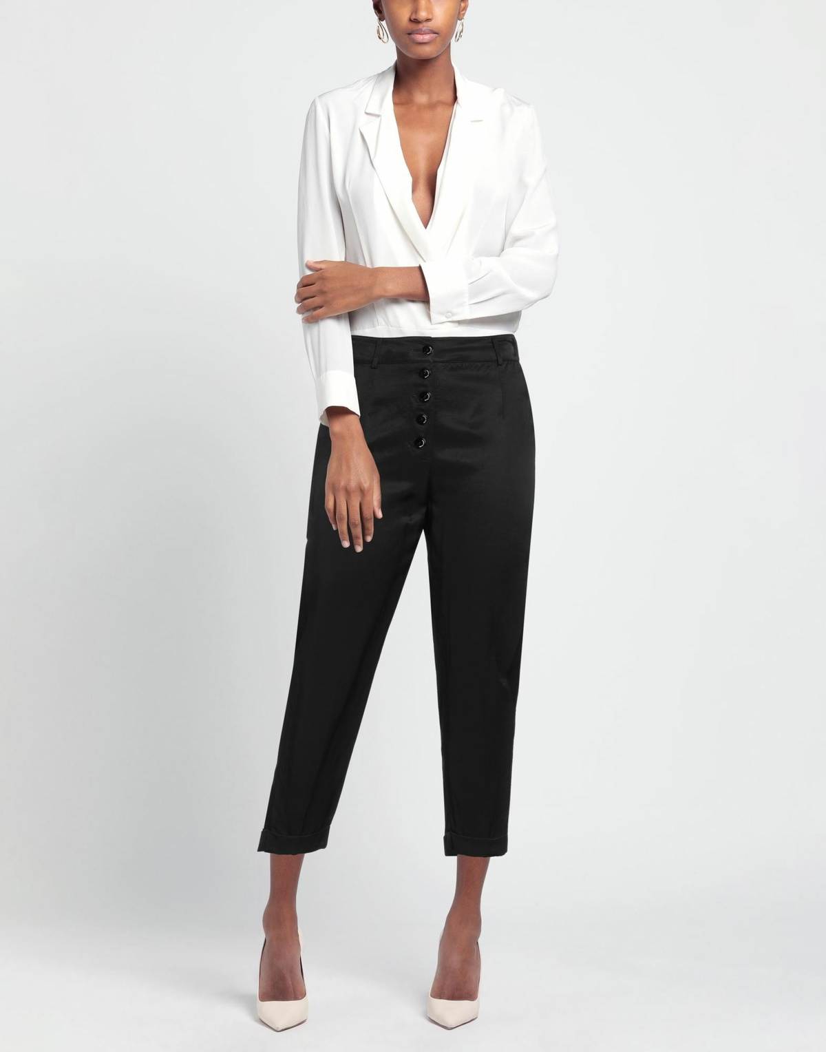 Alessia Santi Womens Pants in Black