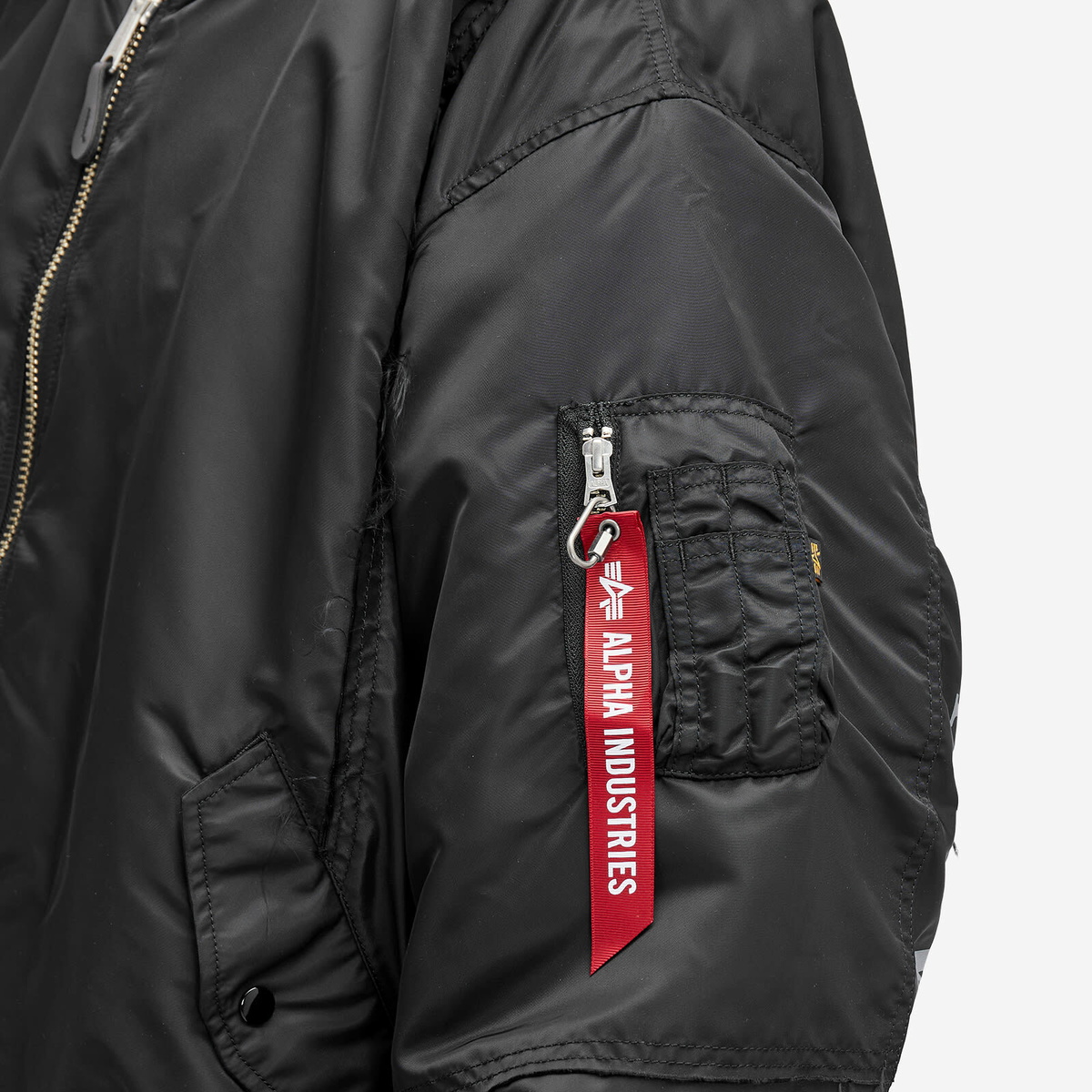 Alpha Industries MA-1ジャケット ブラック L MASTERMIND WORLD Men's x Alpha Industries MA-1 Jacket in