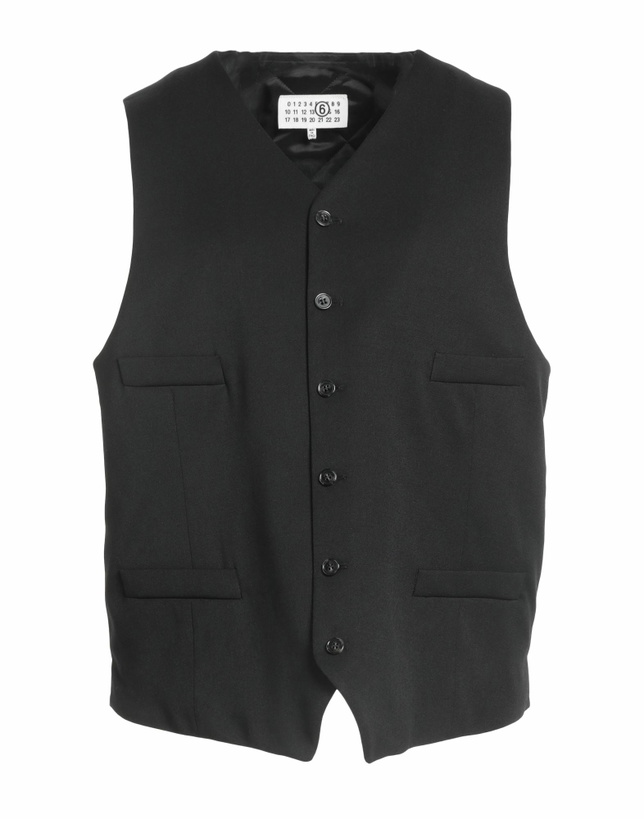 Photo: Mm6 Maison Margiela Womens Tailored Vest in Black