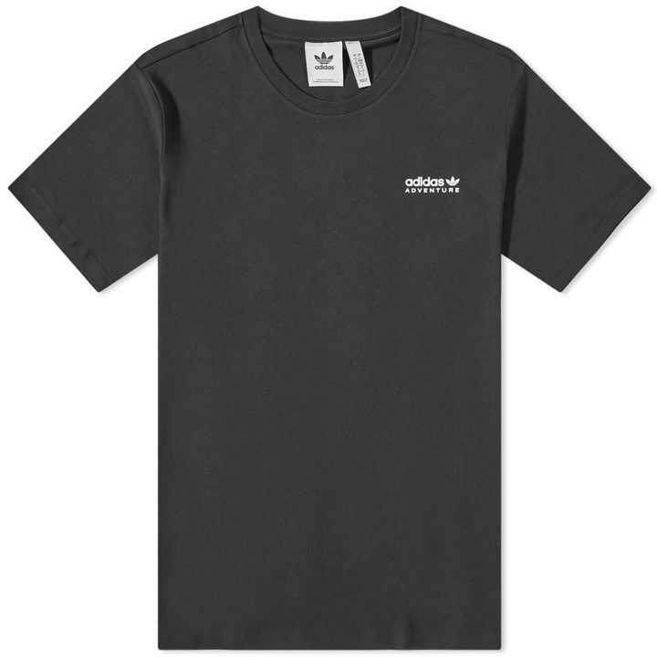 Photo: Adidas Men's Adventure Mountain Back T-Shirt in Black