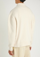 Axel Arigato Scribble Cotton-blend Polo Jumper Off White