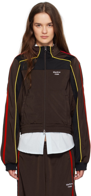 Photo: Martine Rose Brown Shrunken Track Jacket