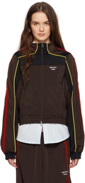 Martine Rose Brown Shrunken Track Jacket