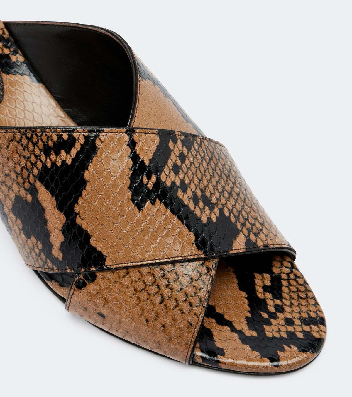 Le Monde Béryl Luca snake-effect leather mules