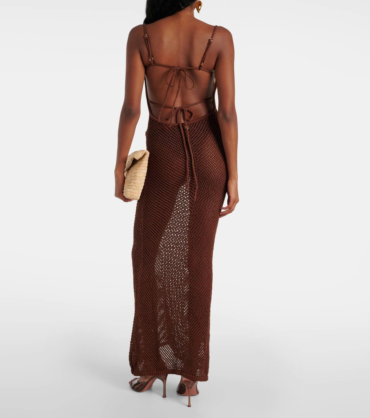 Bananhot Amelia cotton-blend maxi dress Bananhot