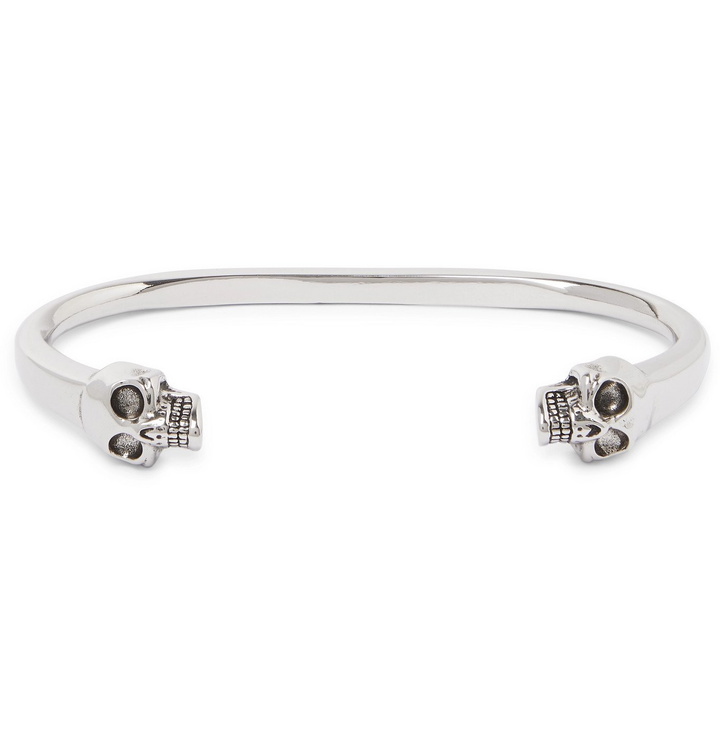 Photo: ALEXANDER MCQUEEN - Skull Silver-Tone Cuff - Silver