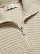 Brunello Cucinelli - Cashmere Half-Zip Sweater - Neutrals