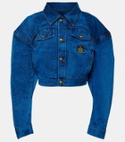 Vivienne Westwood Embroidered cropped denim jacket