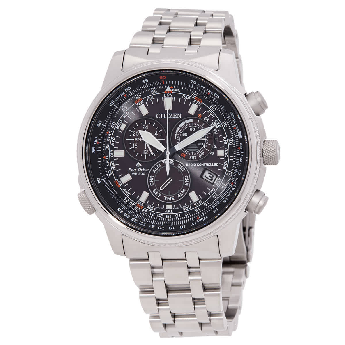Citizen Promaster Sky Perpetual Alarm Black Dial Mens Watch CB5861