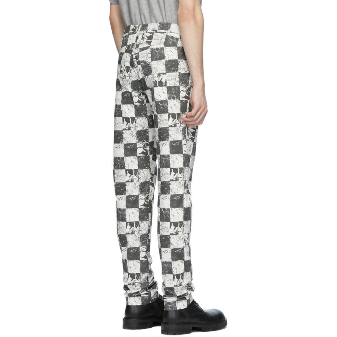 Palomo Spain Black and White Check Trousers