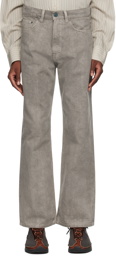 OUR LEGACY Gray Third Cut Jeans