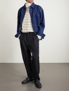 A.P.C. - Renato Straight-Leg Pleated Twill Trousers - Black