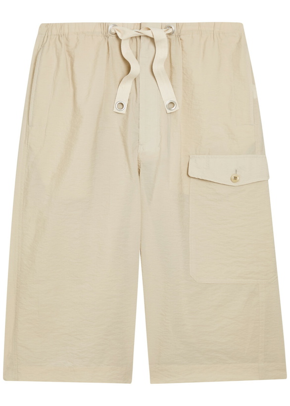 Photo: Lemaire Cotton-blend Cargo Shorts Off White