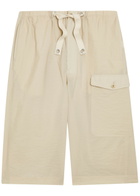 Lemaire Cotton-blend Cargo Shorts Off White