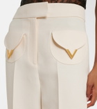 Valentino VGold Crepe Couture wide-leg pants