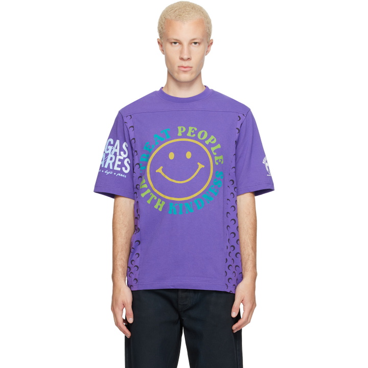 Photo: Marine Serre Purple Regenerated Graphic Jersey SS T-shirt