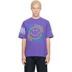 Marine Serre Purple Regenerated Graphic Jersey SS T-shirt