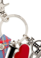 Vivienne Westwood I Love Orb Silver-plated Keyring - Blue - One Size