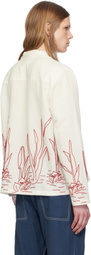HARAGO White Pond Beadwork Shirt