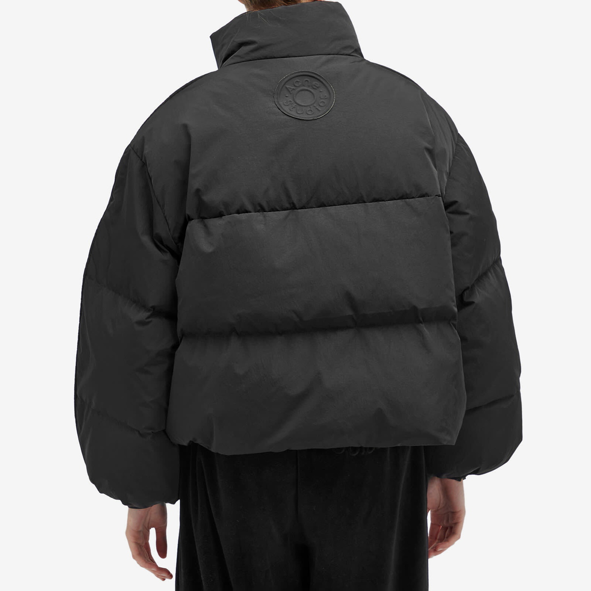 Acne Studios Women's Puffer Jacket in Anthracite&Black