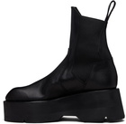 Julius Black Prism Side Gore Chelsea Boots