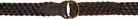 RRL Brown Braided Leather Belt