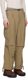 and wander Beige Oversized Cargo Pants