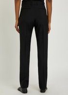 Calvin Klein Erin Straight-leg Wool Trousers Black
