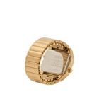 Timex x MM6 T80 Gold-Tone Ring Watch - M/L in Gold 