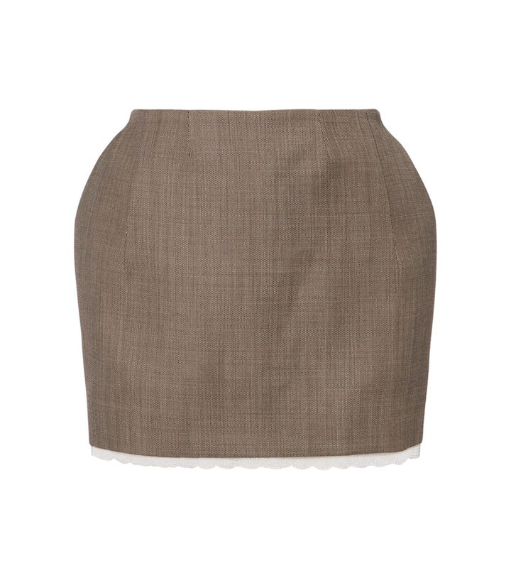 Photo: Magda Butrym Wool miniskirt