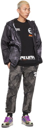 AAPE by A Bathing Ape Black Camo Logo Lounge Pants