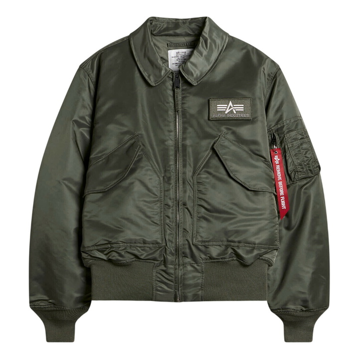 Photo: Alpha Industries Men's CWU-45 Heritage Bomber Jacket in Rep.Grey