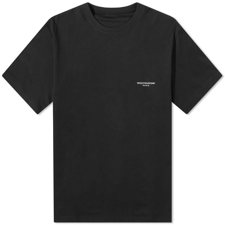Photo: Wooyoungmi Men's Box Logo T-Shirt in Black