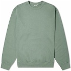 Auralee Men's Super High Gauze Sweatshirt in Dusty Green