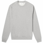 AMI Paris Men's Tonal Heart Crew Sweatshirt in Heather Grey