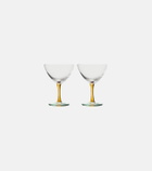 NasonMoretti Set of 2 glass cocktail glasses