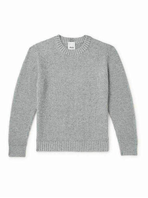 Photo: Allude - Ribbed Cashmere Sweater - Gray