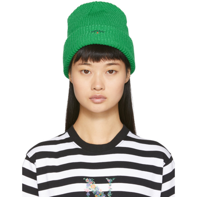 Noah NYC Green Core Logo Beanie Noah NYC