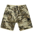 Stone Island Shadow Project Men's Summer Print Short in Khaki