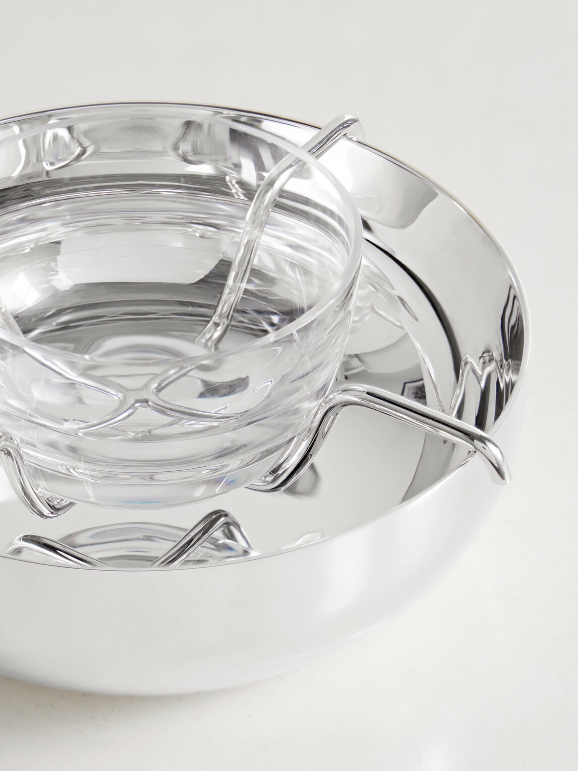 Christofle - Vertigo Small Silver-Plated Caviar Serving Set