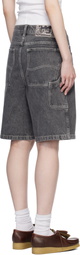 Dime Black Classic Denim Shorts