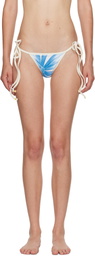 Juliet Johnstone Off-White Garden Bikini Bottom