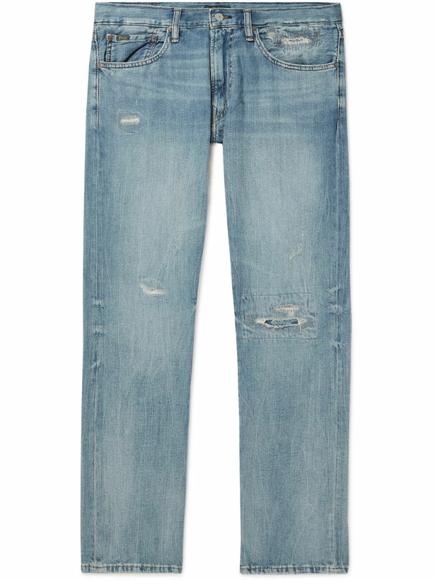 Photo: Polo Ralph Lauren - Slim-Fit Distressed Jeans - Blue