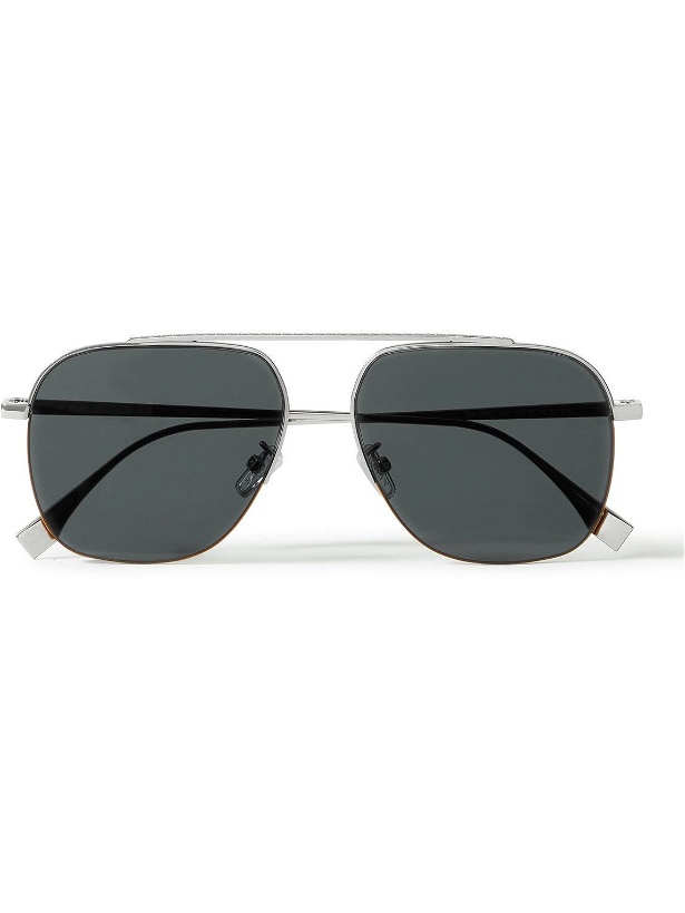 Photo: Fendi - Aviator-Style Silver-Tone Sunglasses